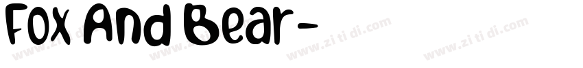 Fox And Bear字体转换